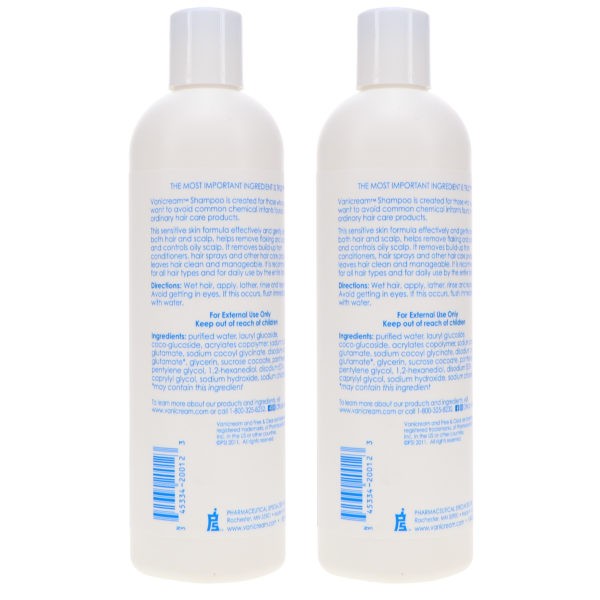 Vanicream Shampoo 12 oz 2 Pack