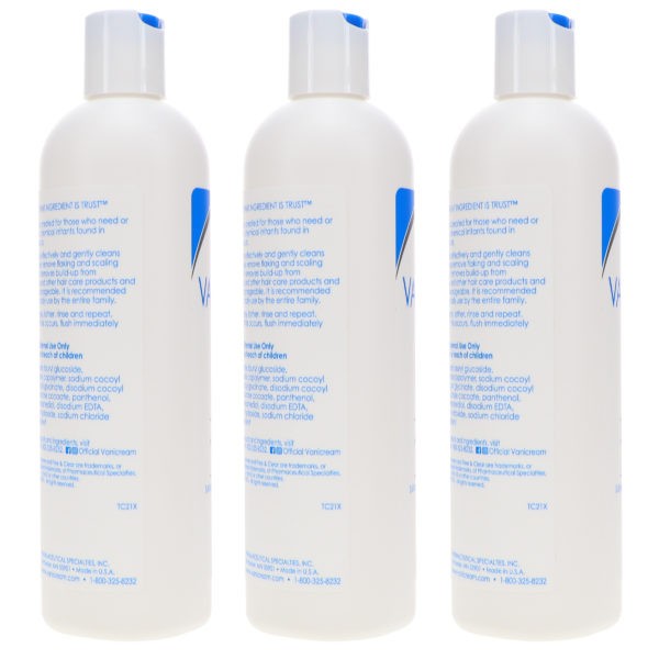 Vanicream Shampoo 12 oz 3 Pack