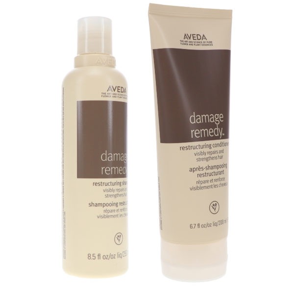 Aveda Damage Remedy Shampoo 8.5 oz & Damage Remedy Conditioner 6.7 oz Combo Pack