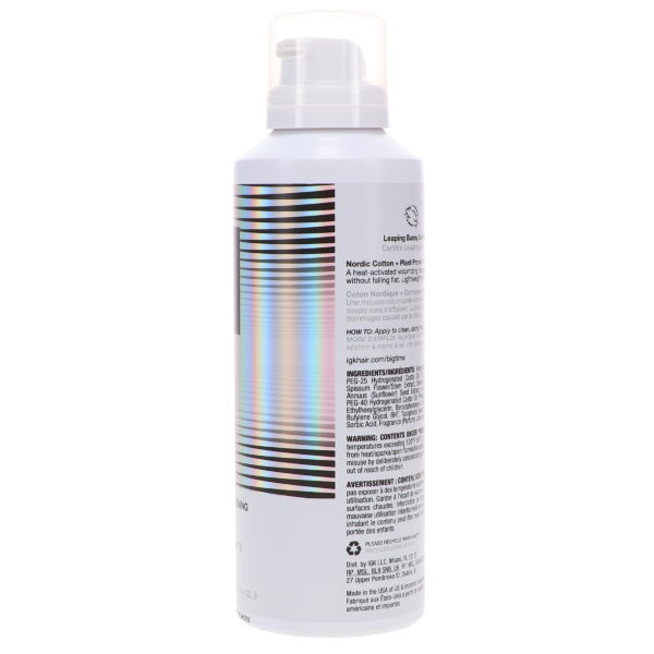 IGK Big Time Volume and Thickening Mousse 6.2 oz