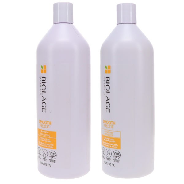 Matrix Biolage Smooth Proof Shampoo 33.8 oz & Biolage Smoothproof Conditioner 33.8 oz Combo Pack