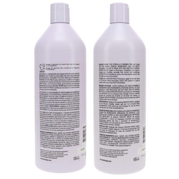 Matrix Biolage Smooth Proof Shampoo 33.8 oz & Biolage Smoothproof Conditioner 33.8 oz Combo Pack