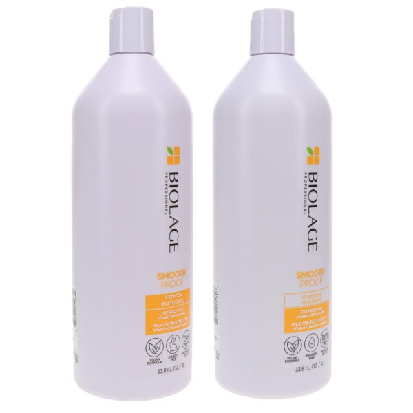 Matrix Biolage Smooth Proof Shampoo 33.8 oz & Biolage Smoothproof Conditioner 33.8 oz Combo Pack