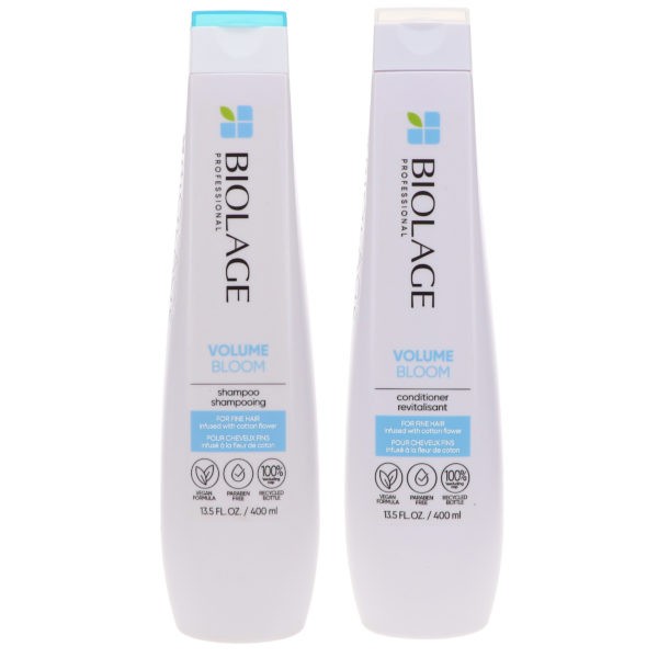 Matrix Biolage VolumeBloom Shampoo 13.5 oz & Biolage VolumeBloom Conditioner 13.5 oz Combo Pack