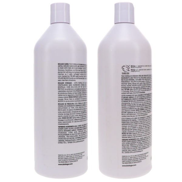 Matrix Biolage Volumebloom Shampoo 33.8 oz & Volumebloom Conditioner 33.8 oz Combo Pack