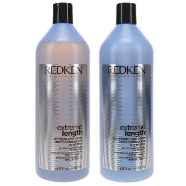Redken Extreme Length Shampoo 33.8 oz & Extreme Length Conditioner 33.8 oz Combo Pack