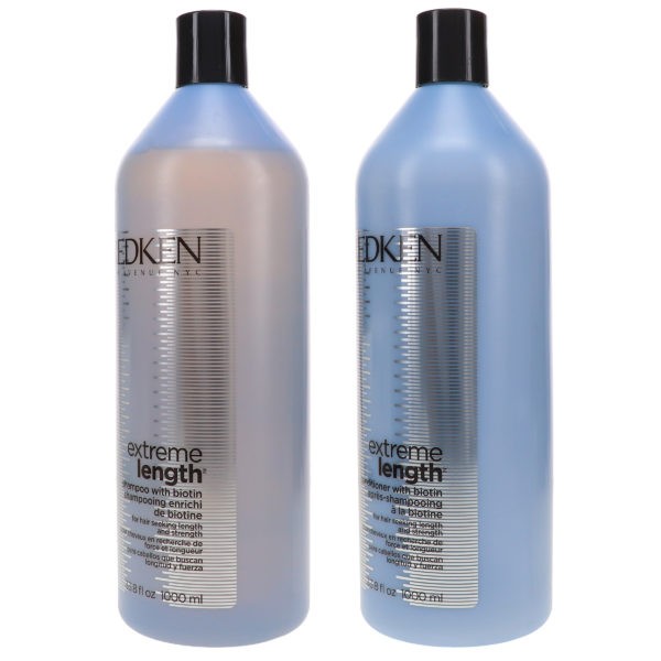 Redken Extreme Length Shampoo 33.8 oz & Extreme Length Conditioner 33.8 oz Combo Pack