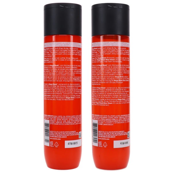 Matrix Total Results Mega Sleek Shampoo 10.1 oz & Total Results Mega Sleek Conditioner 10.1 oz Combo Pack