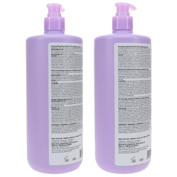 Olaplex No.4p Blonde Enhancer Toning Shampoo 33.8 oz & No. 5P Blonde Enhancer Toning Conditioner 33.8 oz Combo Pack