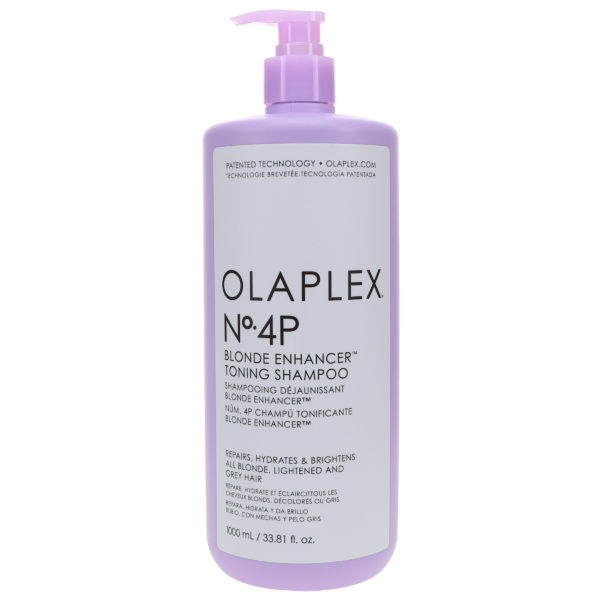 Olaplex No.4p Blonde Enhancer Toning Shampoo 33.8 oz & No. 5P Blonde Enhancer Toning Conditioner 33.8 oz Combo Pack