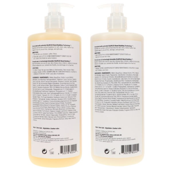 Olaplex No.4 Bond Maintenance Shampoo 33.8 oz & No.5 Conditioner 33.8 oz Combo Pack