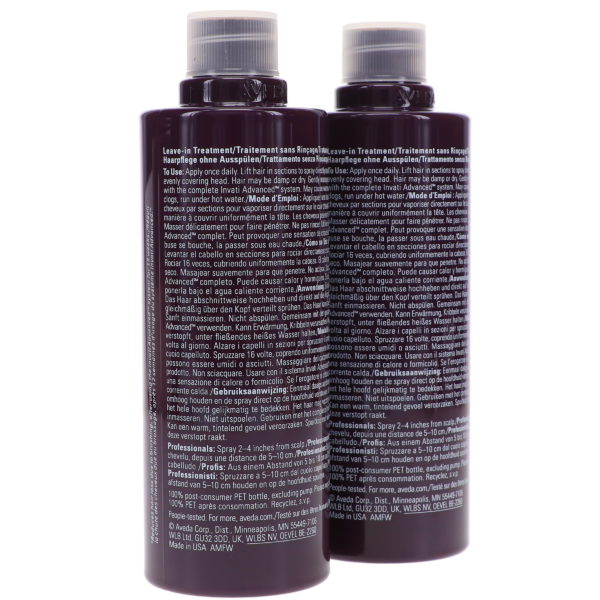 Aveda Invati Advanced box set of 2 refills Scalp Revitalizer 5 oz. each + pump