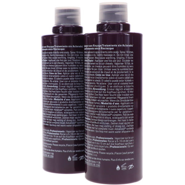 Aveda Invati Advanced box set of 2 refills Scalp Revitalizer 5 oz. each + pump