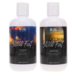 IGK 30,000 Feet Volume Shampoo 8 oz & 30,000 Feet Volume Conditioner 8 oz Combo Pack