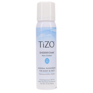 TIZO SheerFoam SunScreen Non-tinted SPF 30 3.5 oz
