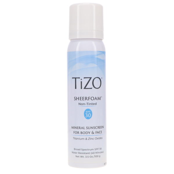 TIZO SheerFoam SunScreen Non-tinted SPF 30 3.5 oz