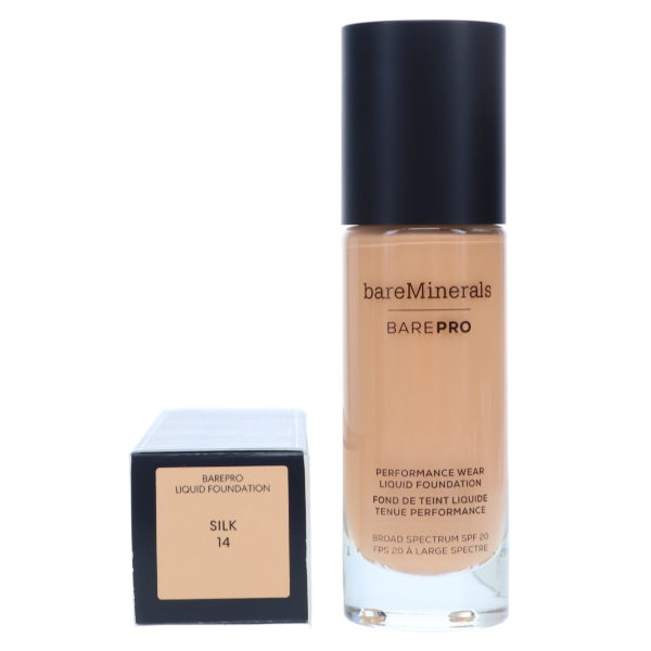 bareMinerals BAREPRO Performance Wear Liquid Foundation SPF 20 Silk 1 oz