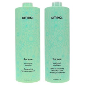 Amika The Kure Repair Shampoo 33.8 oz & Conditioner 33.8 oz Combo Pack