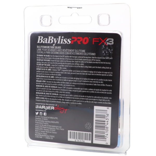 BaBylissPRO Replacement DLC/Titanium Blade for FX3 High-Torque Clipper