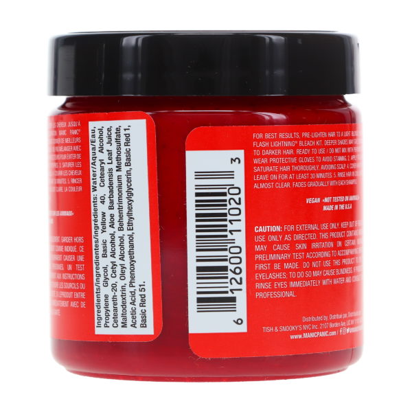 MANIC PANIC Classic High Voltage Pillarbox Red 4 oz