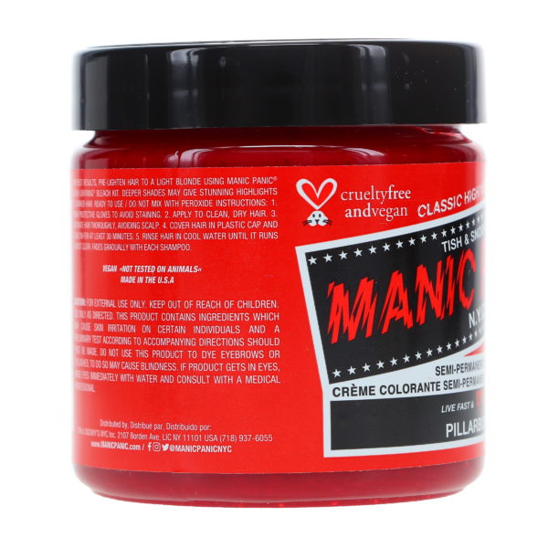 MANIC PANIC Classic High Voltage Pillarbox Red 4 oz