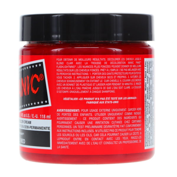 MANIC PANIC Classic High Voltage Rock N Roll Red 4 oz