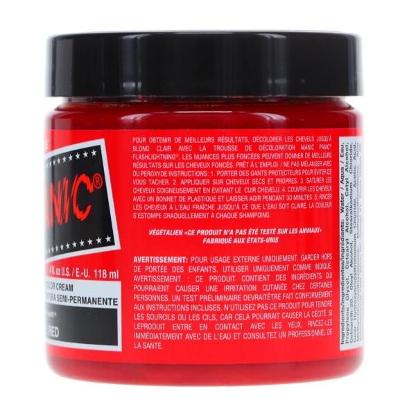 MANIC PANIC Classic High Voltage Rock N Roll Red 4 oz