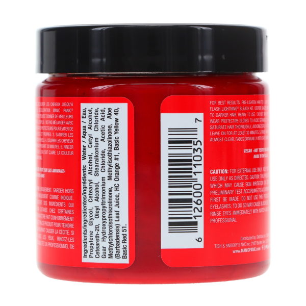 MANIC PANIC Classic High Voltage Rock N Roll Red 4 oz