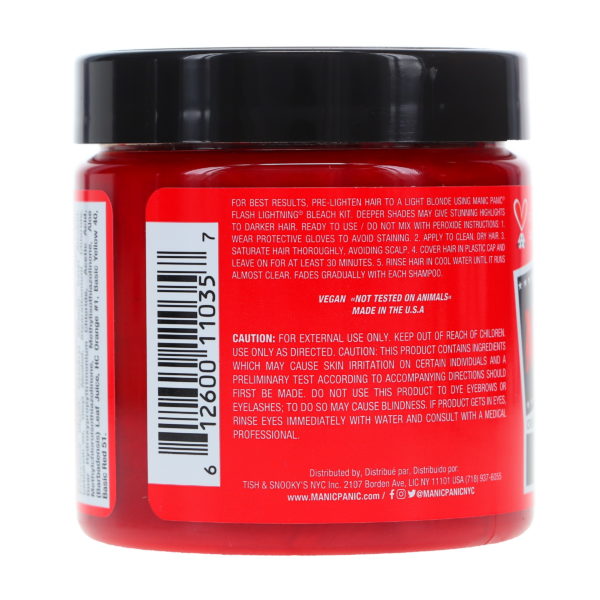 MANIC PANIC Classic High Voltage Rock N Roll Red 4 oz