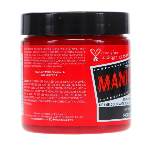 MANIC PANIC Classic High Voltage Rock N Roll Red 4 oz