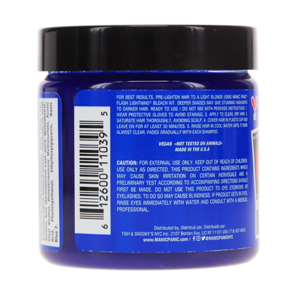 MANIC PANIC Classic High Voltage Rockabilly Blue 4 oz