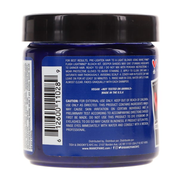 MANIC PANIC Classic High Voltage Shocking Blue 4 oz