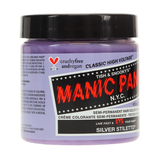 MANIC PANIC Classic High Voltage Silver Stiletto 4 oz