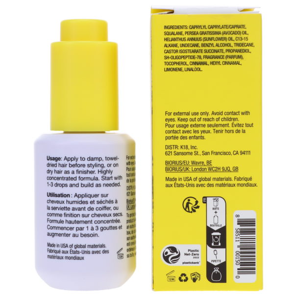 K18 Molecular Repair Hair Oil 1 oz