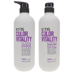 KMS Color Vitality Blonde Shampoo 25.3 oz & Color Vitality Blonde Conditioner 25.3 oz Combo Pack