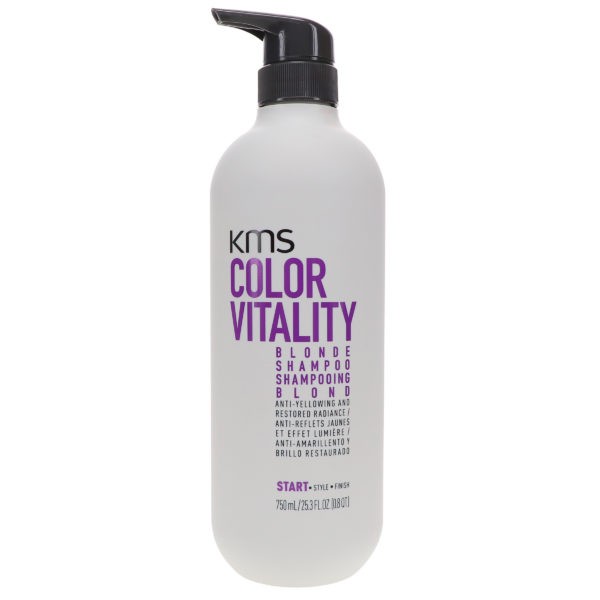 KMS Color Vitality Blonde Shampoo 25.3 oz & Color Vitality Blonde Conditioner 25.3 oz Combo Pack