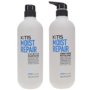 KMS Moist Repair Shampoo 25.3 oz & Moist Repair Conditioner 25.3 oz Combo Pack
