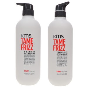 KMS Tame Frizz Shampoo 25.3 oz & Tame Frizz Conditioner 25.3 oz Combo Pack