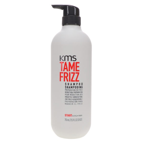 KMS Tame Frizz Shampoo 25.3 oz & Tame Frizz Conditioner 25.3 oz Combo Pack