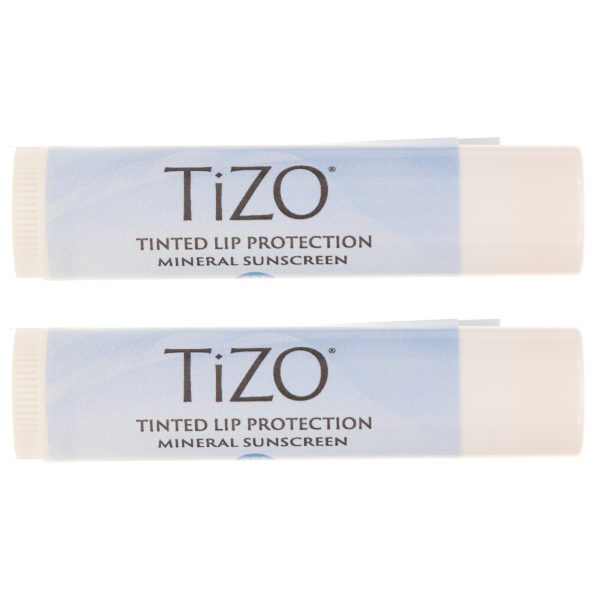 TIZO Tinted Lip Protection Mineral Sunscreen SPF 45 0.14 oz 2 Pack