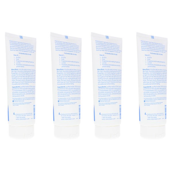 Vanicream Free & Clear Hair Styling Gel 7 oz 4 Pack
