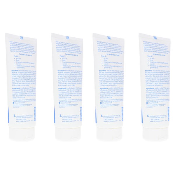 Vanicream Free & Clear Hair Styling Gel 7 oz 4 Pack