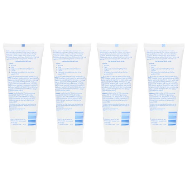 Vanicream Free & Clear Hair Styling Gel 7 oz 4 Pack