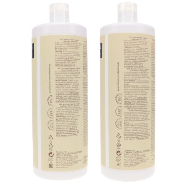 Paul Mitchell Clean Beauty Everyday Shampoo 33.8 oz & Clean Beauty Everyday Conditioner 33.8 oz Combo Pack