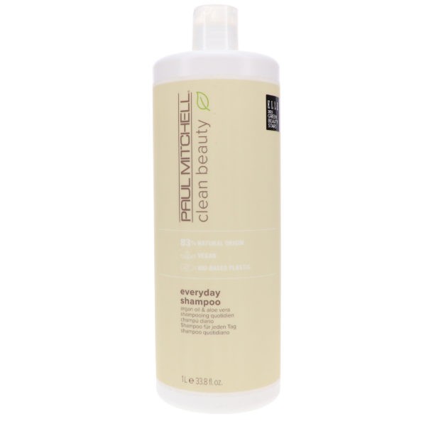 Paul Mitchell Clean Beauty Everyday Shampoo 33.8 oz & Clean Beauty Everyday Conditioner 33.8 oz Combo Pack