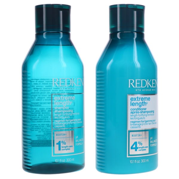 Redken Extreme Length Shampoo 10.1 oz & Extreme Length Conditioner 10.1 oz Combo Pack