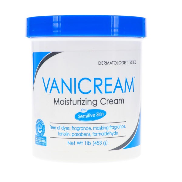 Vanicream Moisturizing Skin Cream with Pump Dispenser 16 oz & Moisturizing Skin Cream Jar 16 oz Combo Pack